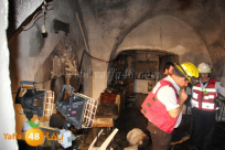 بالفيديو:: عدد من المصابين في حريق متعمد داخل أحد المقاهي وسط مدينة الرملة 